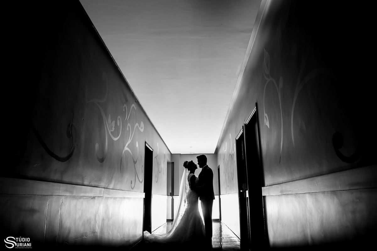 Fotos silhueta dos noivos no hotel presidente em uberlandia