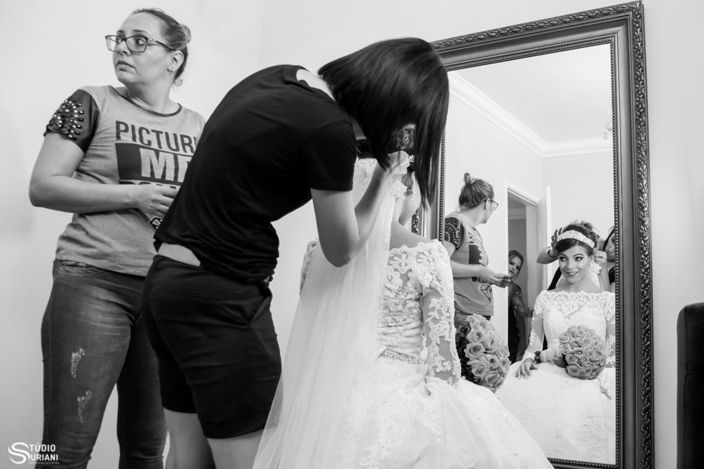 mantilha ou veu no casamento na igreja