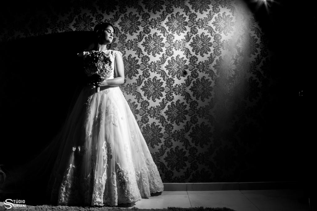 foto criativa de noiva