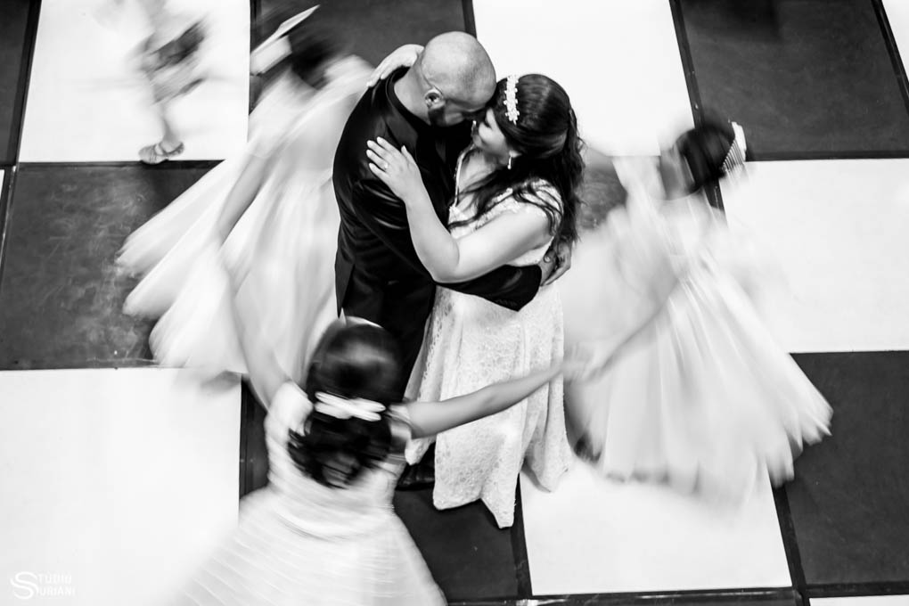 fotos diferentes durante o casamento