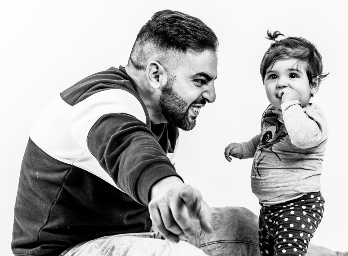 bia, beatriz, mika, pai e filha