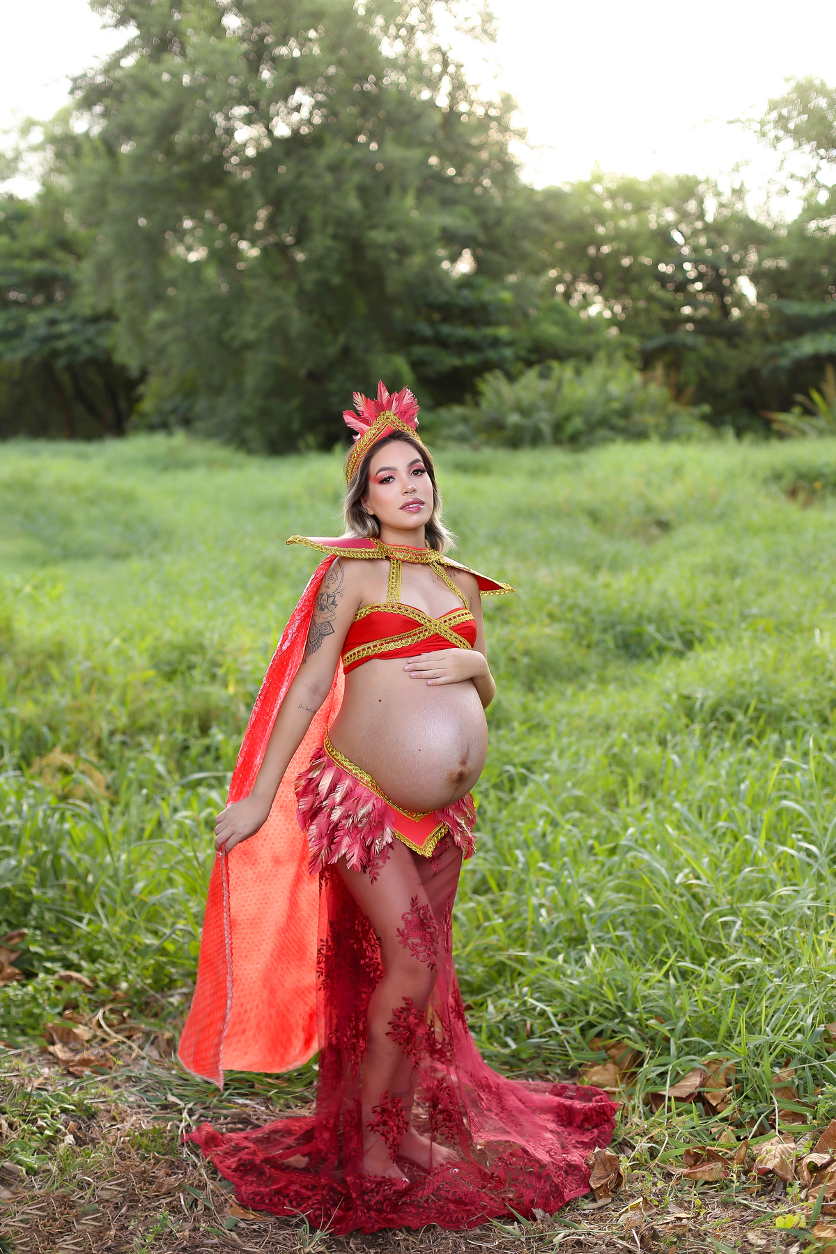 Ensaio gestante externo