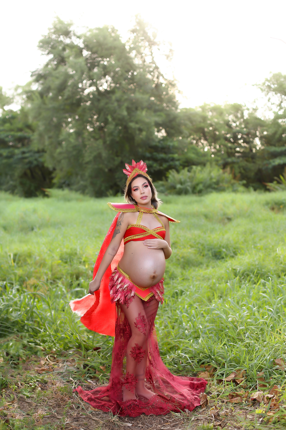 Ensaio gestante externo