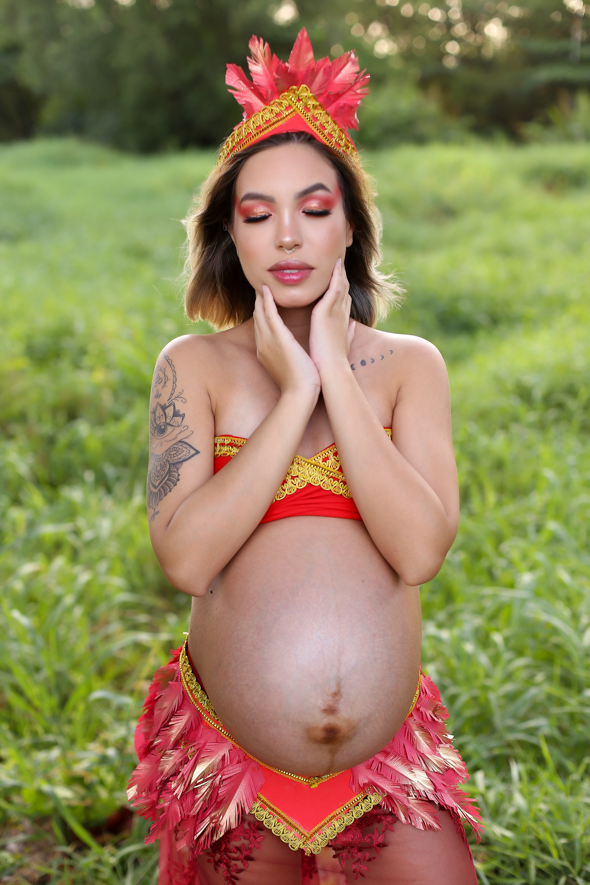 Ensaio gestante externo