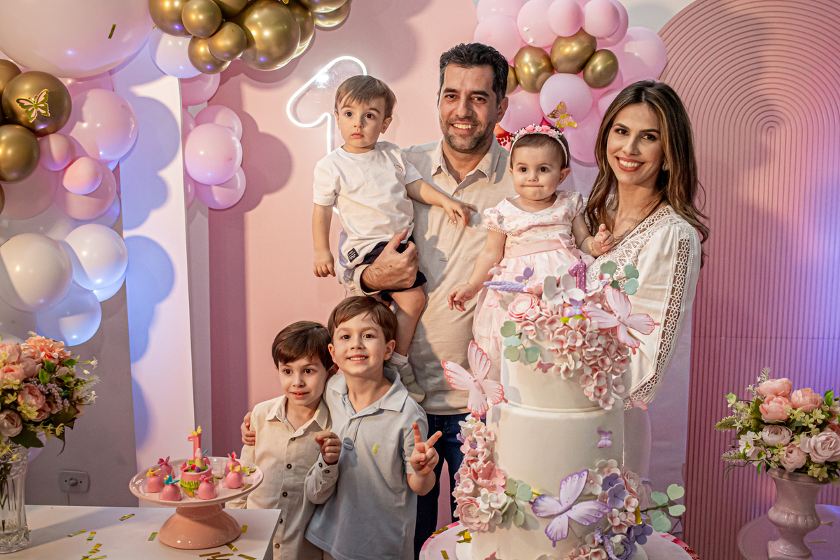 parabéns de festa infantil  familia