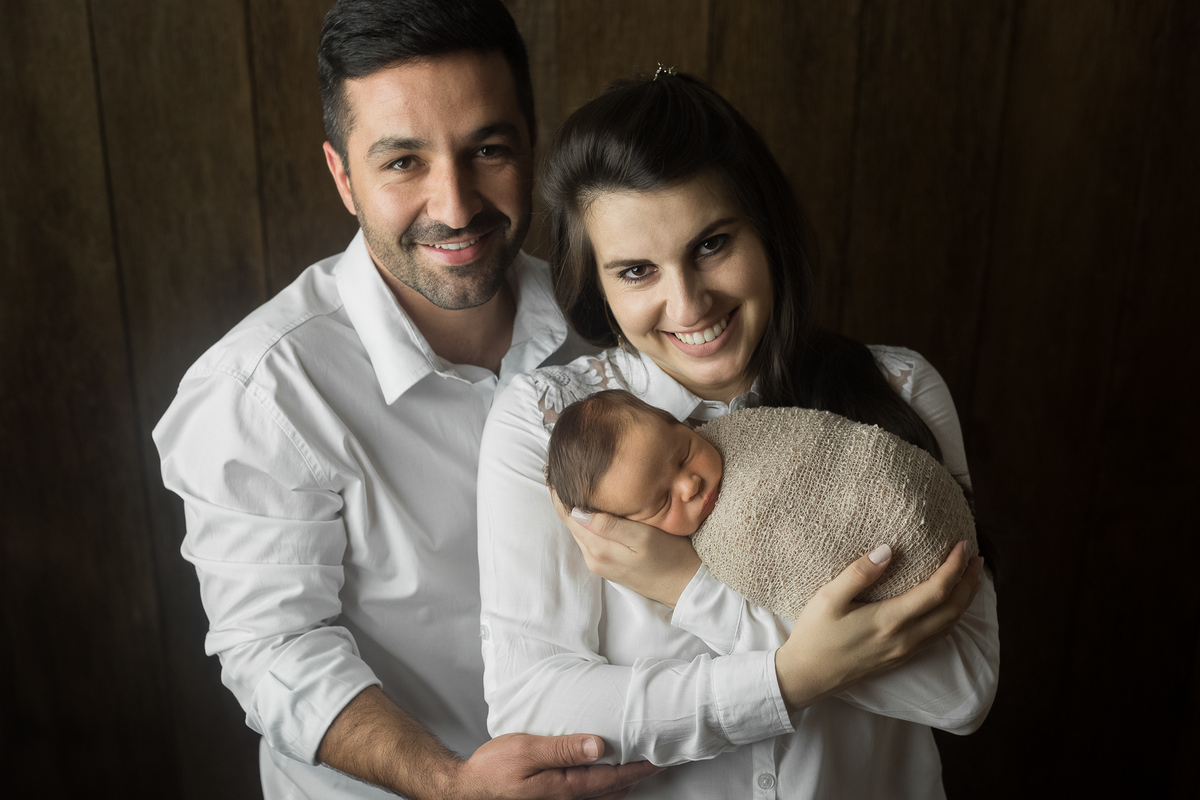 No colinho da minha família - Ensaio Newborn - João e Marina Fotografia