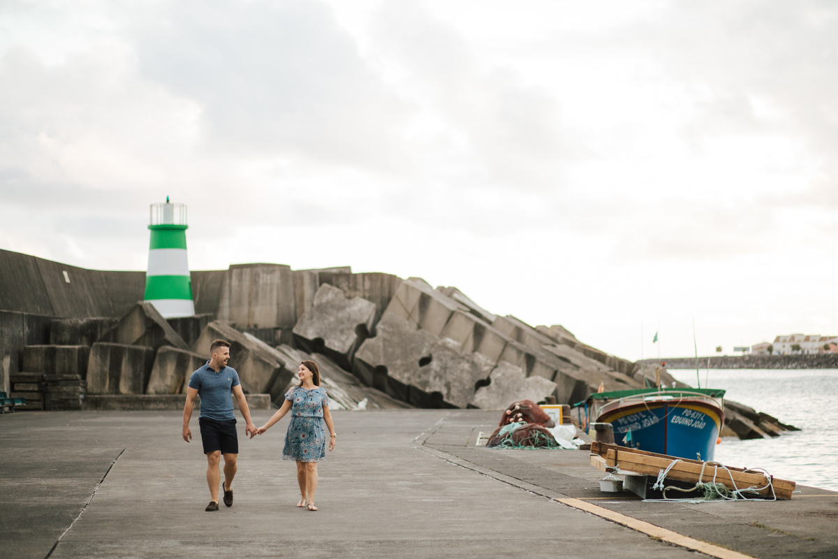 passeando do porto da ribeira quente