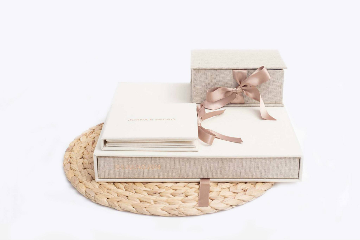 album de fotos com laços