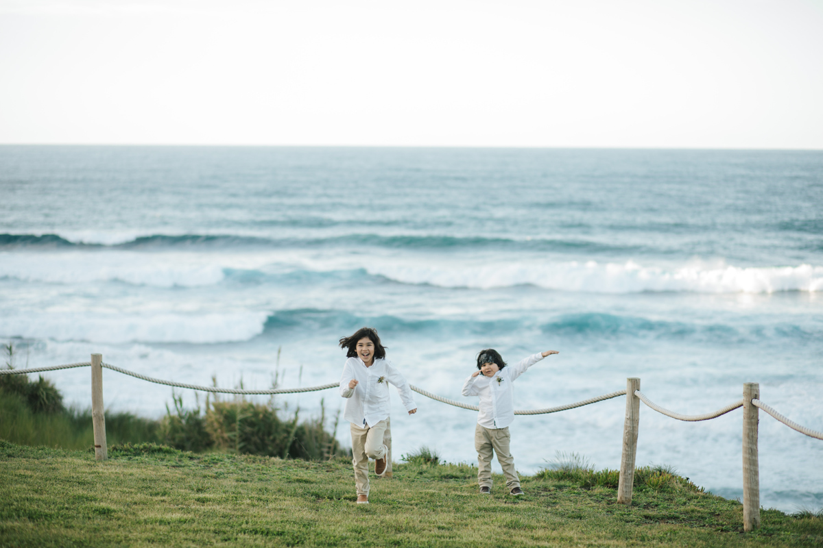 filhos do casal de noivos nos açores