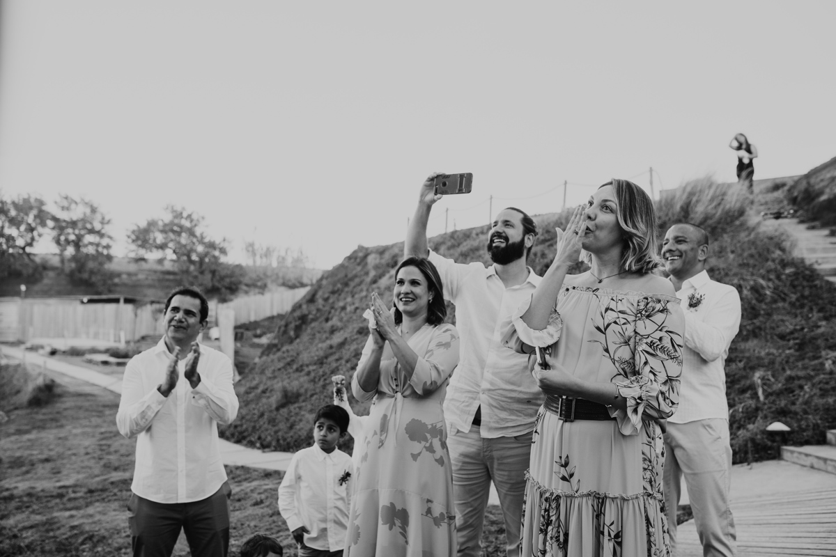 convidados no casamento em São miguel Açores