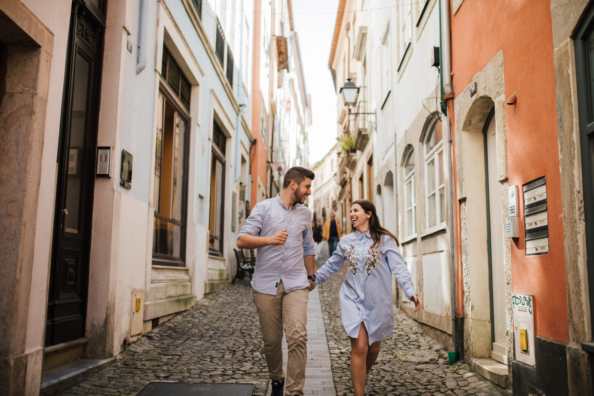 correndo e namorando nas ruas de Coimbra 