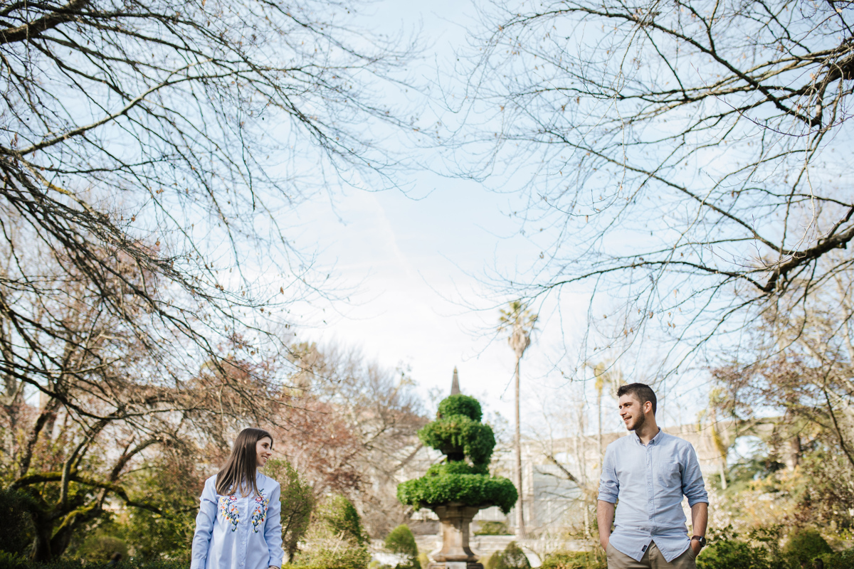 namorados no  jardim botânico de Coimbra