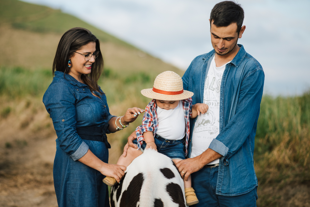 passeio em familia com as vacas dos açores