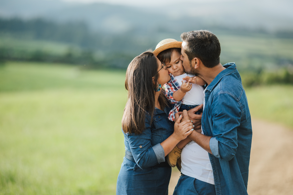 familia nos pastos dos açores