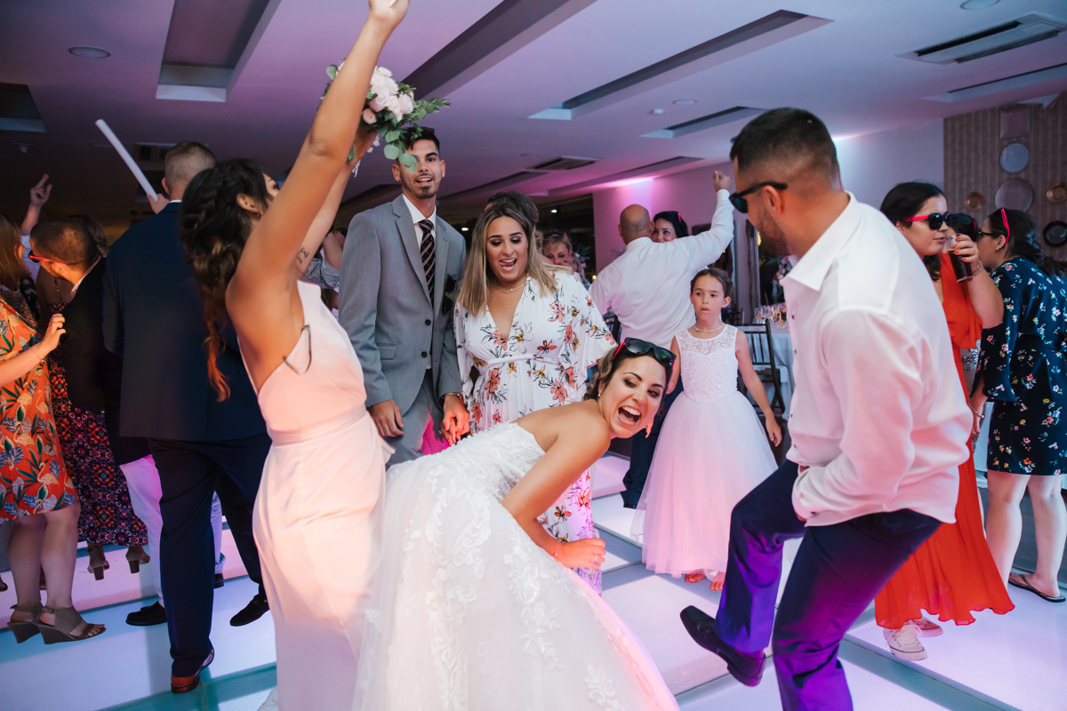 hora da festa no casamento 