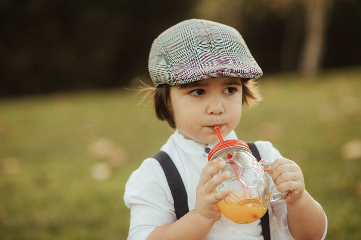 bebendo o sumo na nossa sessão 