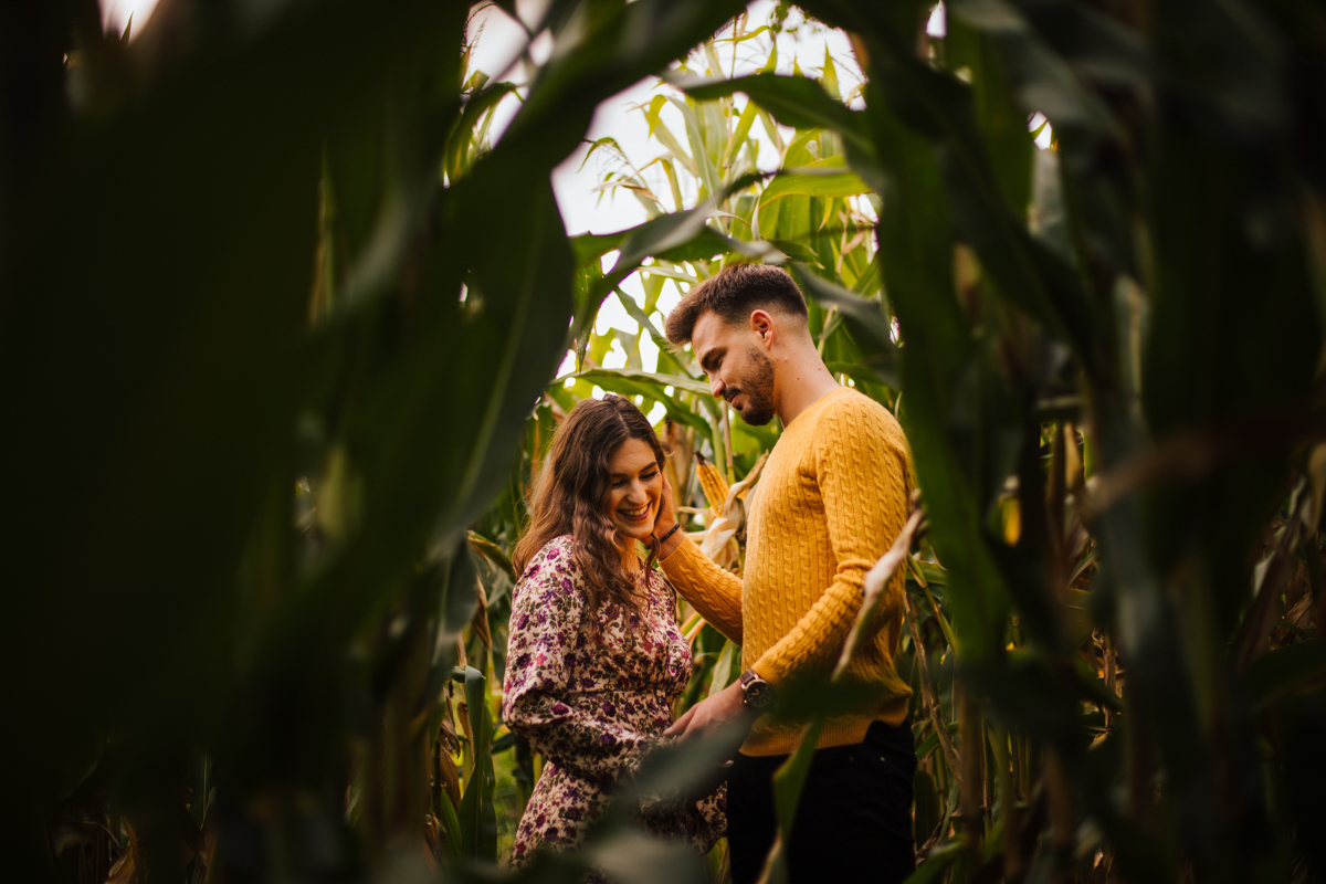 namorando entre o milho com toques 